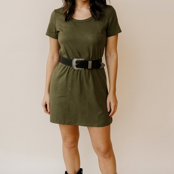 Final Touch Fringe Back shirt Dress Western Boho Cowgirl Rodeo M - Picture 8 of 8